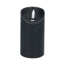 LED-vokslys 7x13 cm - svart