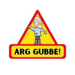 Bildekal - Arg Gubbe