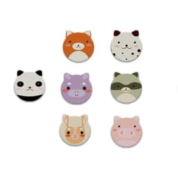 Coasters Dekkeunderlag Varmebestandige vannabsorberende pads med Coaster Holder 8-pakke Panda