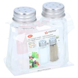 Alpina salt- og peberbøsse – Kryddersæt i glas 60 g