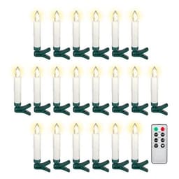 Trådlös julgransbelysning med fjärrkontroll, 20 LED-ljus