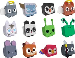 Pet Simulator X Mystery Egg leksaksset (serie 2, 4-pack)