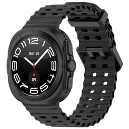 Klokkereim kompatibel med Samsung Watch Ultra 47mm Grå Grå Black
