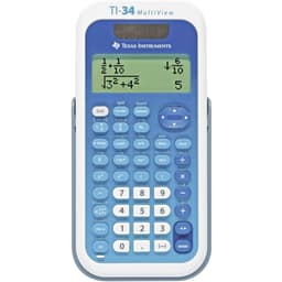 Texas Instruments TI-34 MULTIVIEW Skolräknare Vit, Blå