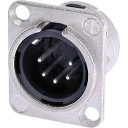Neutrik NC5MDL1 XLR-kontakter Flänsstickkontakt rak