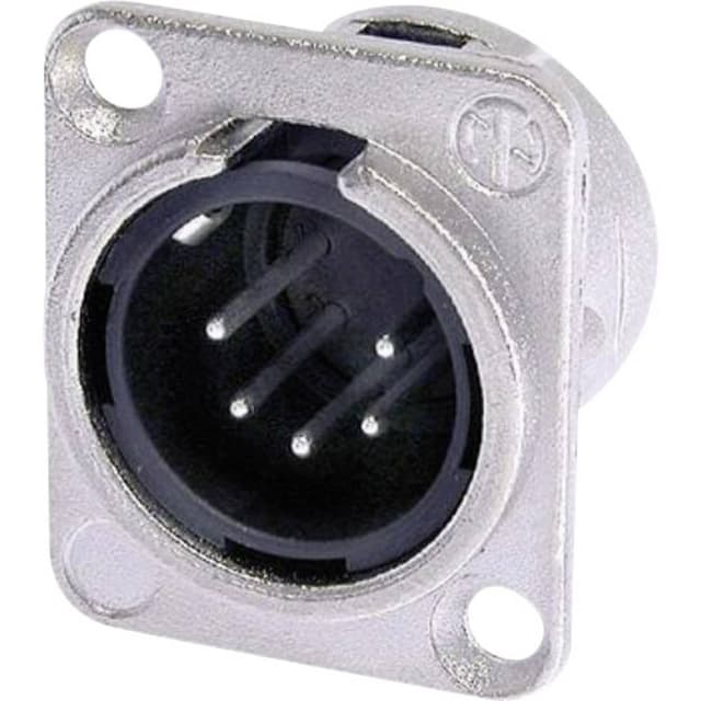 Neutrik NC5MDL1 XLR-kontakter Flänsstickkontakt rak