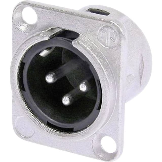 Neutrik NC3MDL1 XLR-kontakter Flänsstickkontakt rak