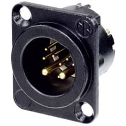 Neutrik NC10MD-LX-B-CON XLR-kontakter Flänsstickkontakt