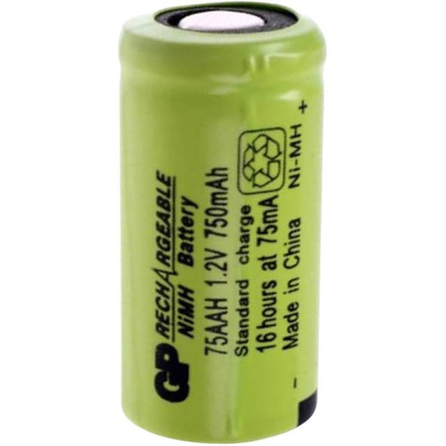 GP GPIND75AAHB Special-batteri 2/3 AA Flat-Top NiMH 1.2