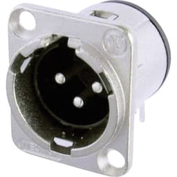 Neutrik NC3MD-H XLR-stik Flangestik, kontakter vinklet