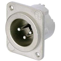 Neutrik NC3MD-LX-M3 XLR-kontakter Flänsstickkontakt rak