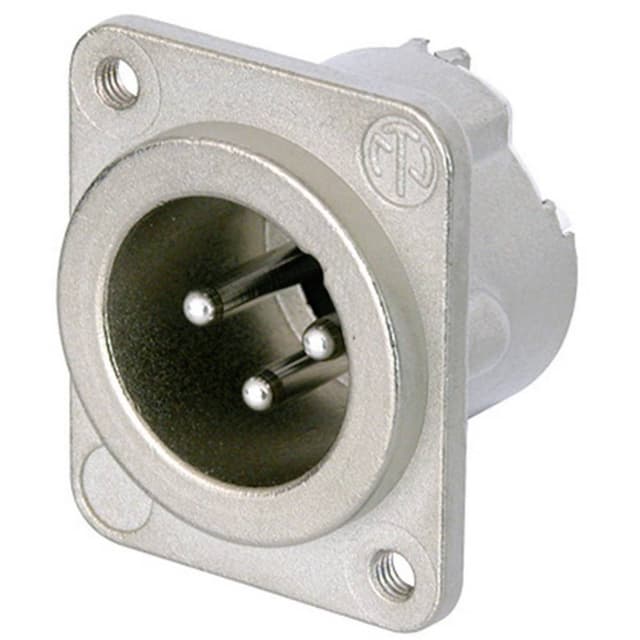 Neutrik NC3MD-LX-M3 XLR-kontakter Flänsstickkontakt rak