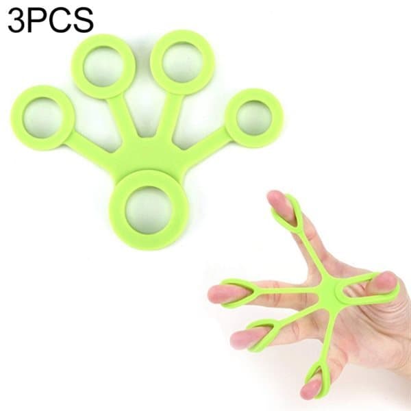 Fingertränare i silikon 3-pack
