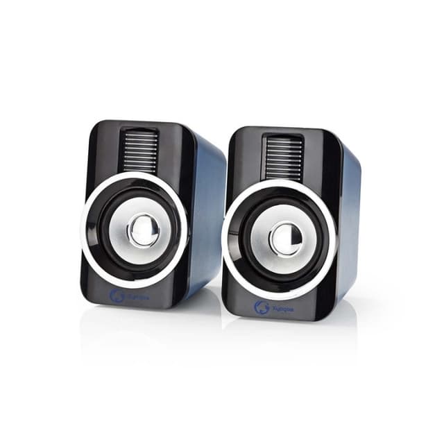 Nedis Gaming Speaker | Høyttalerkanaler: 2.0 | USB-Strøm | 3.5 mm Han | 30 W | RGB | Volumkontroll