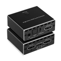 NÖRDIC HDMI 2.1 bryter og extractor 8K60Hz 4K120Hz ARC CEC EDID, S/PDIF og AUX extractor