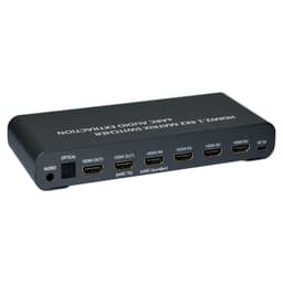 NÖRDIC 4x2 Matrix switch extractor, HDMI2.1 8K60Hz 4K120Hz eARC HDCP2.3 EDID