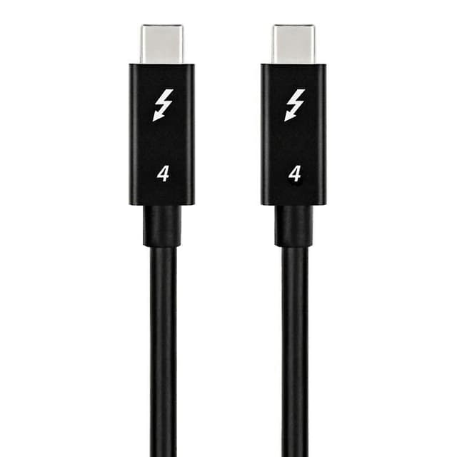 NÖRDIC 3m Thunderbolt 4 USB-C kabel 40Gbps 100W lader 8K video kompatibel med USB 4 og Thunderbolt 3