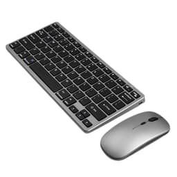 NÖRDIC trådløs Bluetooth og 2.4G mus og tastatursett amerikansk layout