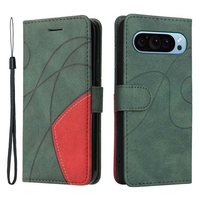 Google Pixel 9 / 9 Pro KT Series-1 Kahden Värin Kotelo Remmillä