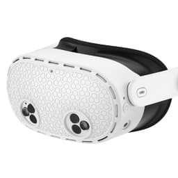 Til Meta Quest 3S beskyttende etui VR Headset Silikone Cover - Hvid