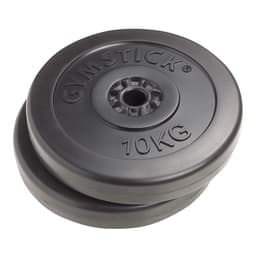 Gymstick Vinyl Plates - 2 X 10kg, Viktskivor gummerade