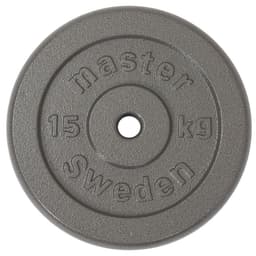Master Fitness Skolvikt 25 mm, Viktskivor järn 15 kg