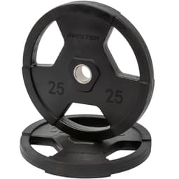 Master Fitness Gummiklädd Skiva Deluxe, Viktskivor gummerade 25 kg