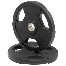 Master Fitness Gummiklädd Skiva Deluxe, Viktskivor gummerade 20 kg