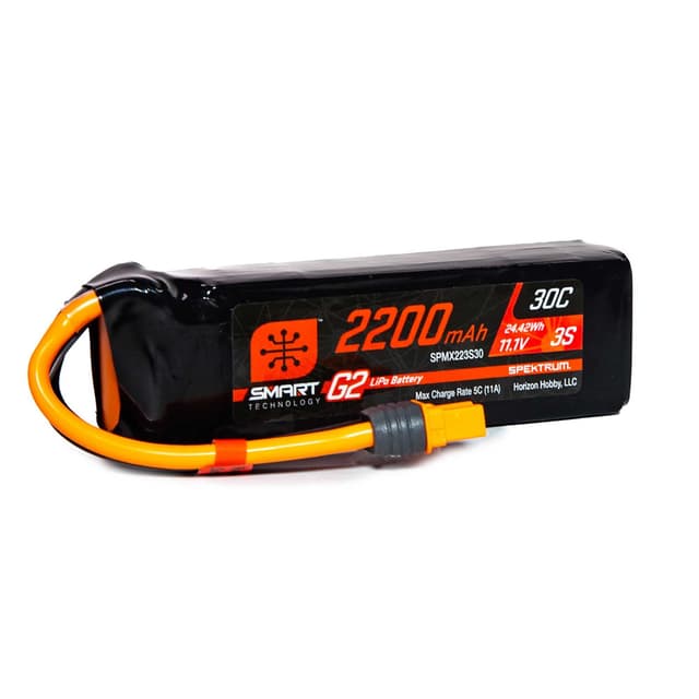 3s  2200mAh - 30C - Spektrum LiPo G2 IC3