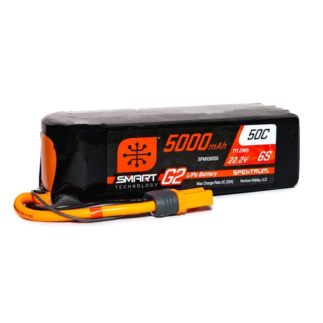 6s  5000mAh - 50C - Spektrum LiPo G2 IC5