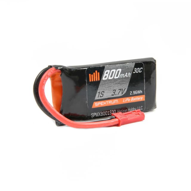 1s 800mAh - 30C - Spektrum LiPo JST