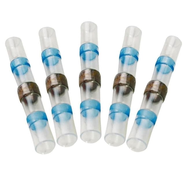 Fuse Lodde og krympekobling - 5.0mm - Blå 5x