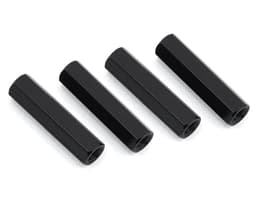HQProp M3 x 20mm Aluminum Hex Standoffs Black (4)