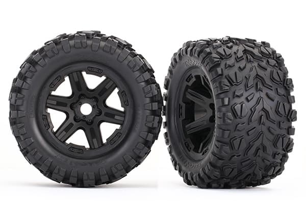 TRX-8672 Tires&Wheels 3,8 Talon EXT Carbide Black