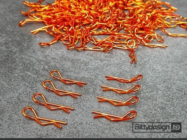 Bittydesign Karosseriklips 1/10 - Oransje