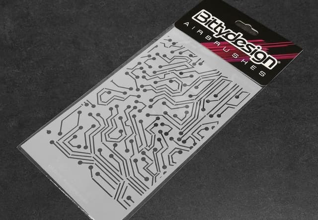 Bittydesign Stensil - Electronic Circuit