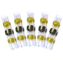 Fuse Lodde og krympekobling - 6.0mm - Gul 5x