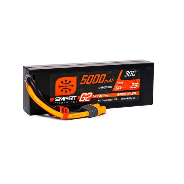 2s  5000mAh - 30C - Spektrum LiPo HC G2 IC3