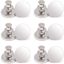 Jeansknappar / Sy-fria byxknappar Silver 10-pack