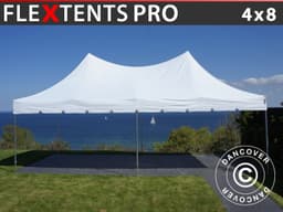 Foldetelt FleXtents PRO Peak Pagoda 4x8m Hvid