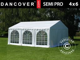 Partytelt SEMI PRO Plus 4x6m PVC, Hvid