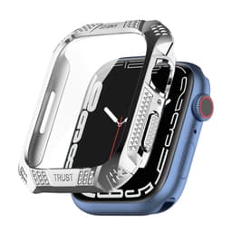 Fulldekkende beskyttelsesveske for Apple Watch 7/8/9 generasjoner Sølv 45 mm