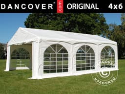 Partytelt Original 4x6m PVC,  Arched , Hvid