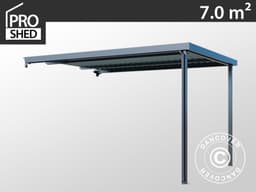 Udhæng t/redskabsskur med ovenlys, 2,86x2,45x2,26m, Ant