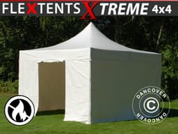 Foldetelt FleXtents Xtreme 50 Heavy Duty 4x4 m, Hvid in