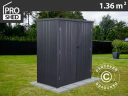 Redskabsskur, stålskab 1,6x0,85x1,8m, ProShed®, Antraci
