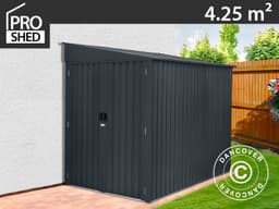 Metalskur til motorcykel/cykler, 1,7x2,49x2,03m, Antras