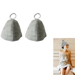 Filt Sauna Hætte Sauna Bad Filt Tilbehør 2-Pak Grey
