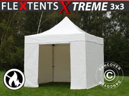 Foldetelt FleXtents Xtreme 50 Heavy Duty 3x3 m, Hvid in