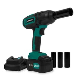 VONROC Slagnøgle 20V -  400Nm Møtrikspænder | Kraftfuld & Præcis | 2300 omdr./min | Inkl. 4.0Ah akku, oplader & 4 toppe